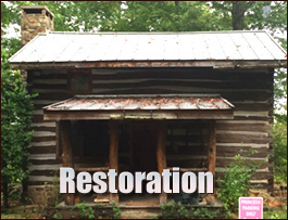 Historic Log Cabin Restoration  Deep Gap, North Carolina